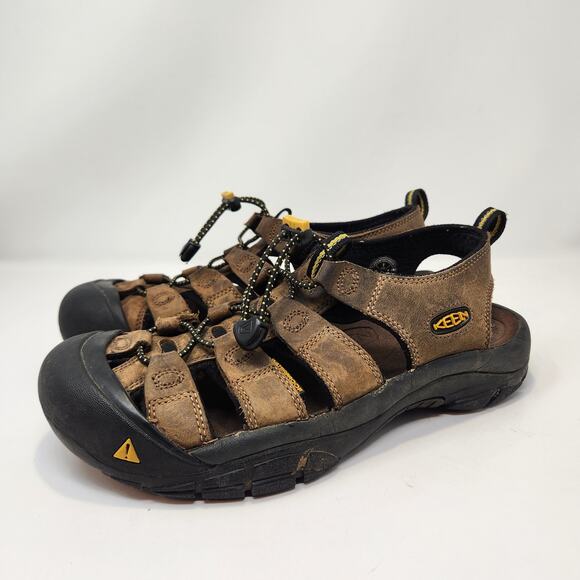 Keen Newport Brown Leather Hiking Sandal Men Size 9 Trail Outdoor Slip On Shoes main image 4